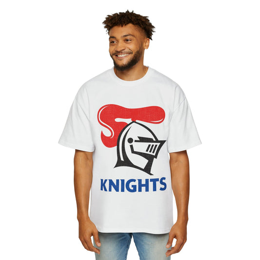 Newcastle Knights Oversized Tee - Graphic Tees Australia Online - Graphic T-Shirts - White / S