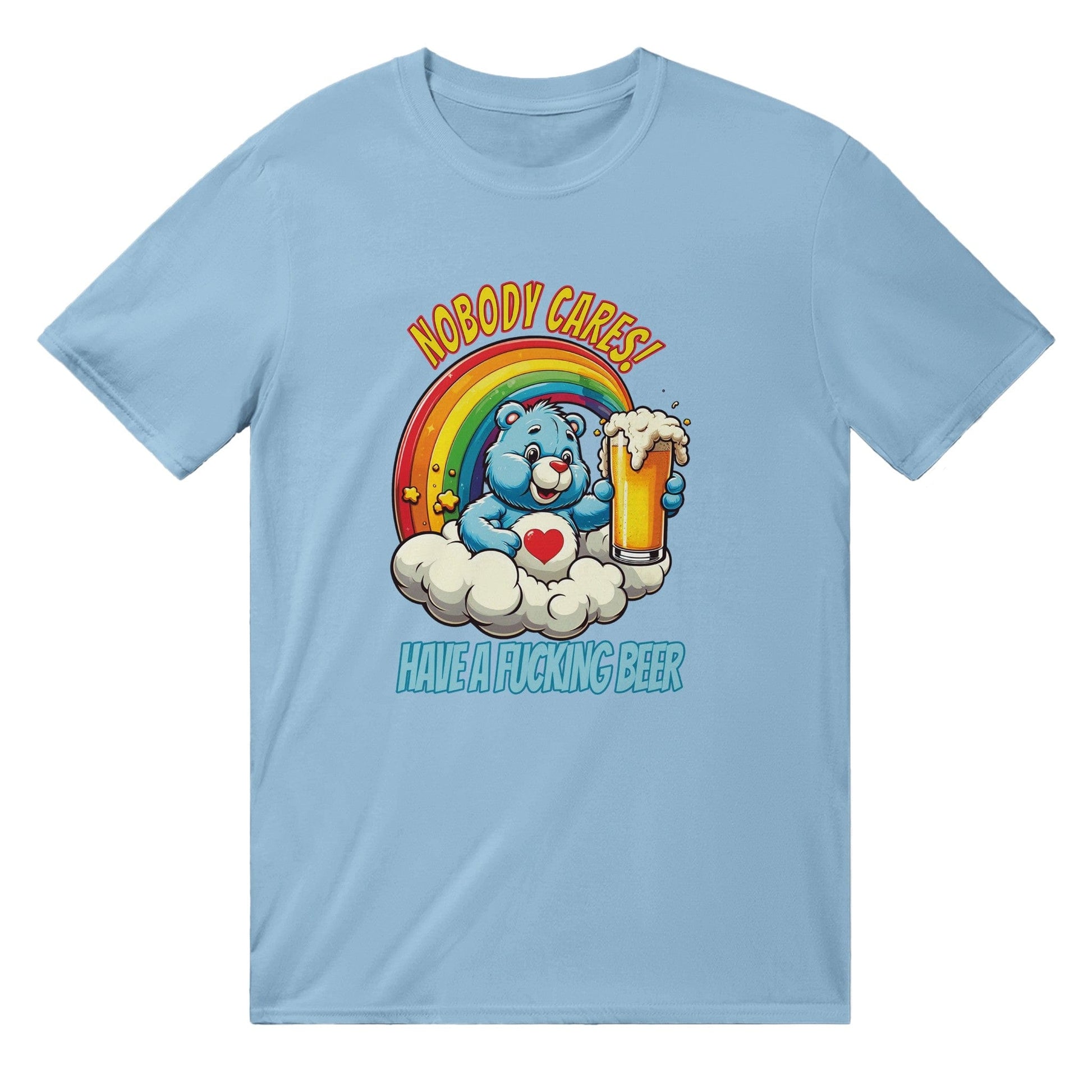 Nobody Cares T-Shirt Australia Online Color Light Blue / S