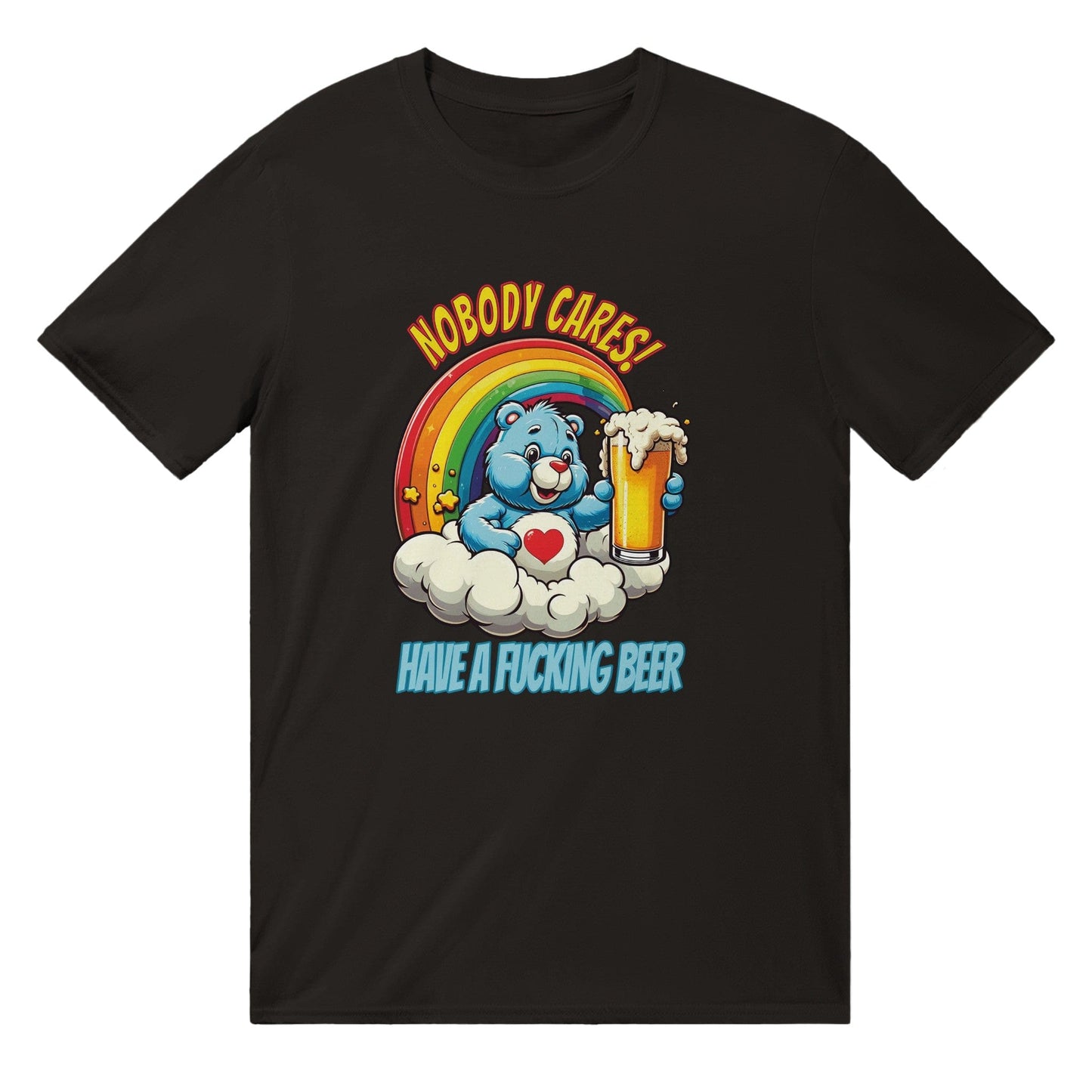 Nobody Cares T-Shirt Australia Online Color Black / S