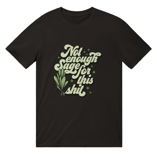Not Enough Sage T-Shirt Australia Online Color Black / S