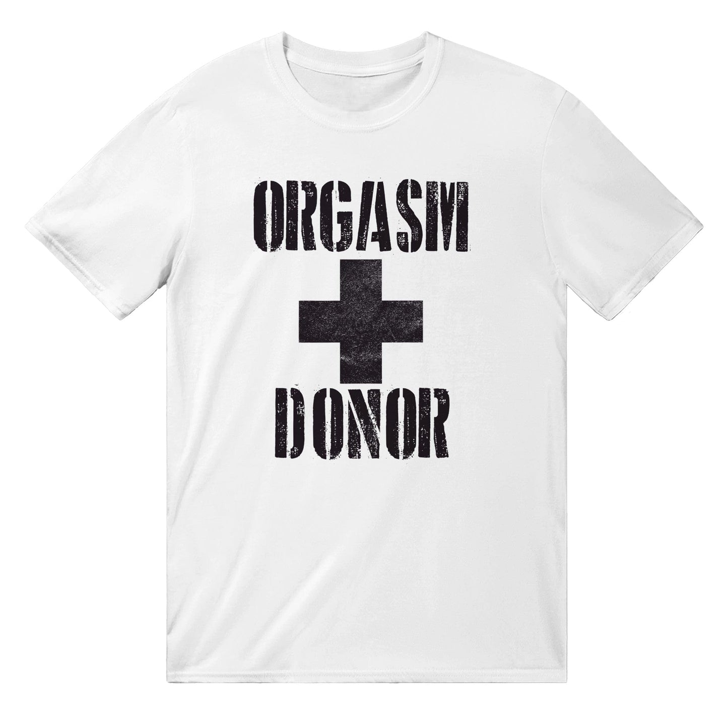 Orgasm Donor T-shirt Australia Online Color White / S