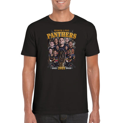 Penrith Panthers 3 Peat T-shirt Graphic Tee Australia Online