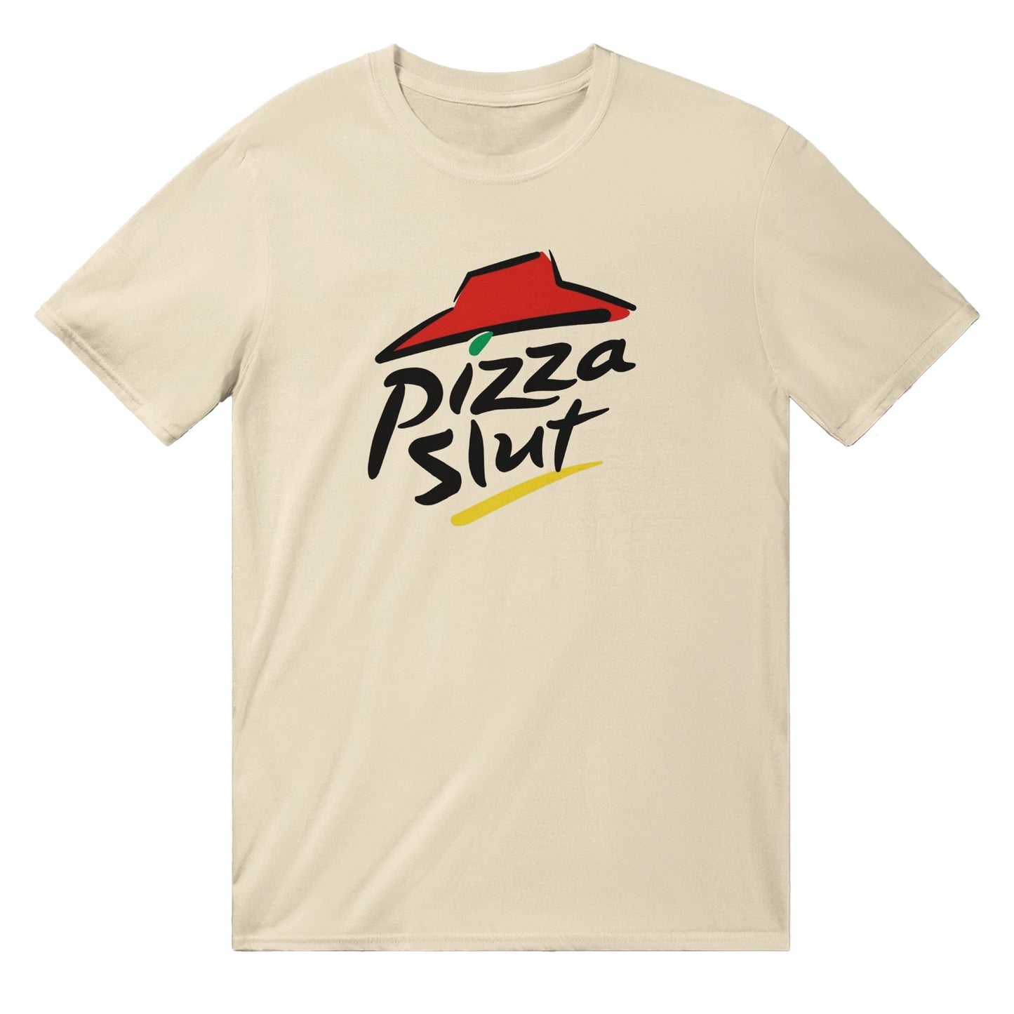 Pizza Slut T-shirt Australia Online Color Natural / S
