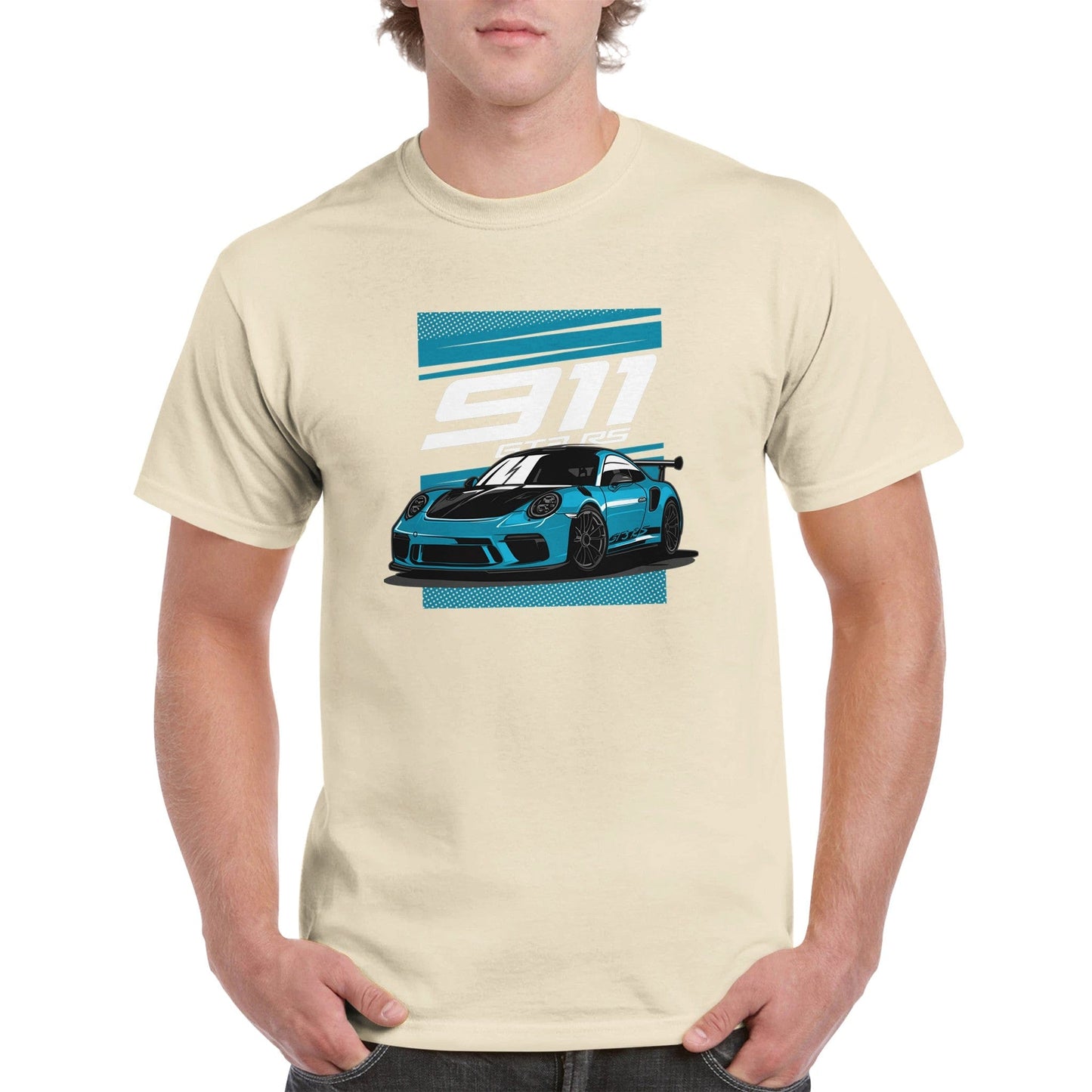 Porshe 911 GT3 T-shirt Australia Online Color Natural / S
