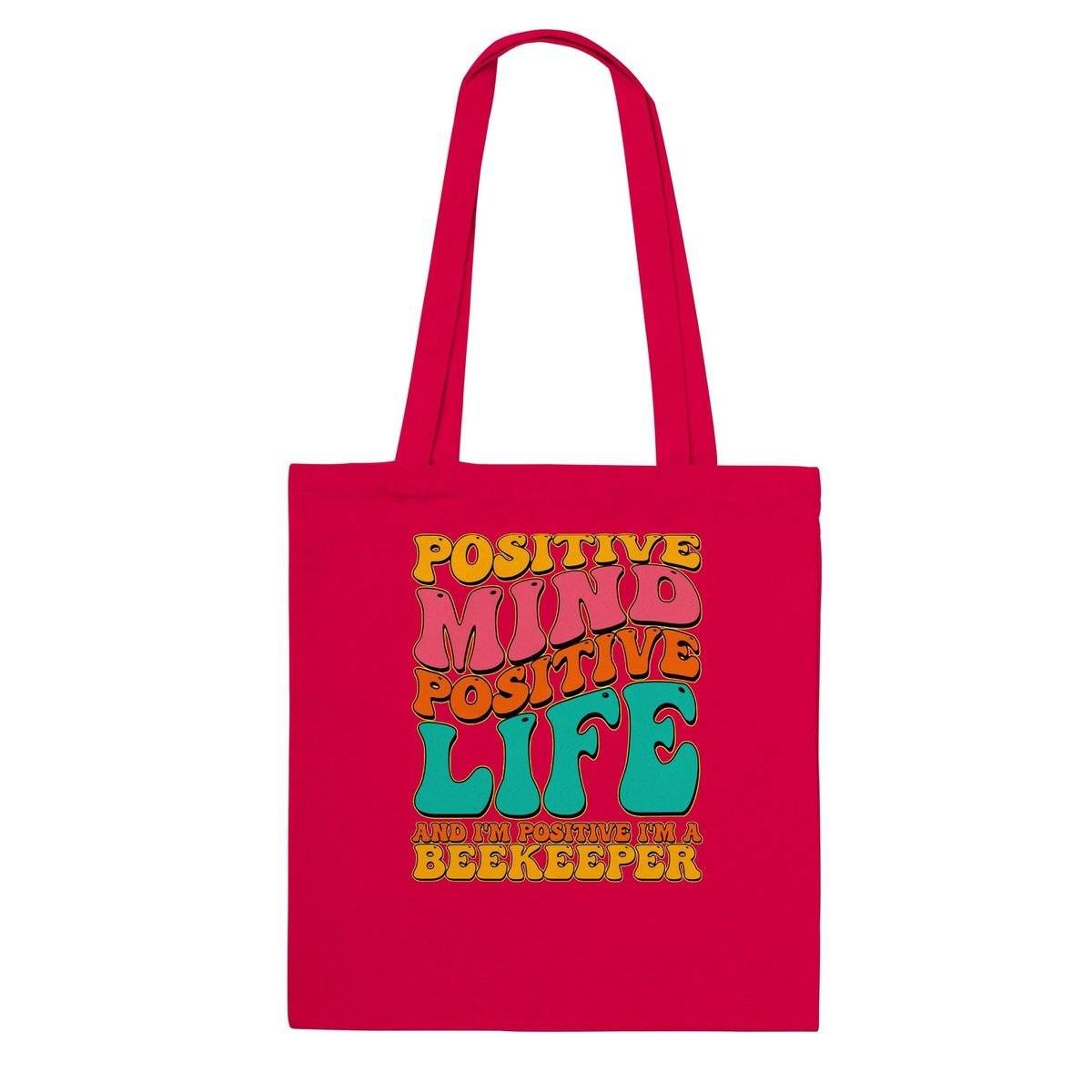 Positive Mind Positive Life  - Classic Tote Bag Australia Online Color Red