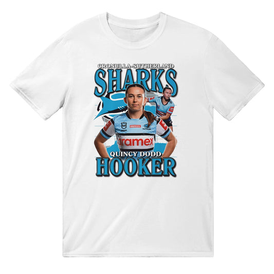 Quincy Dodd Cronulla Sharks T-shirt Australia Online Color White / S