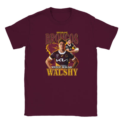 Reece Walsh Brisbane Broncos Kids T-shirt Australia Online Color S / Maroon