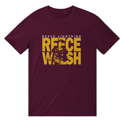 Reece Walsh Lightning T-Shirt Graphic Tee Australia Online Maroon / S