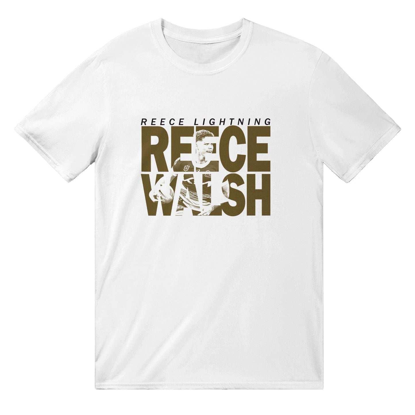 Reece Walsh Lightning T-Shirt Graphic Tee Australia Online White / S