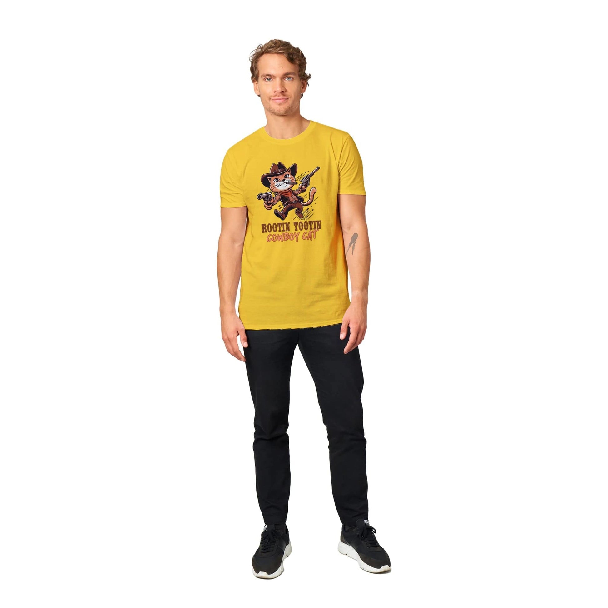 Rootin Tootin Cowboy Cat T-Shirt Australia Online Color