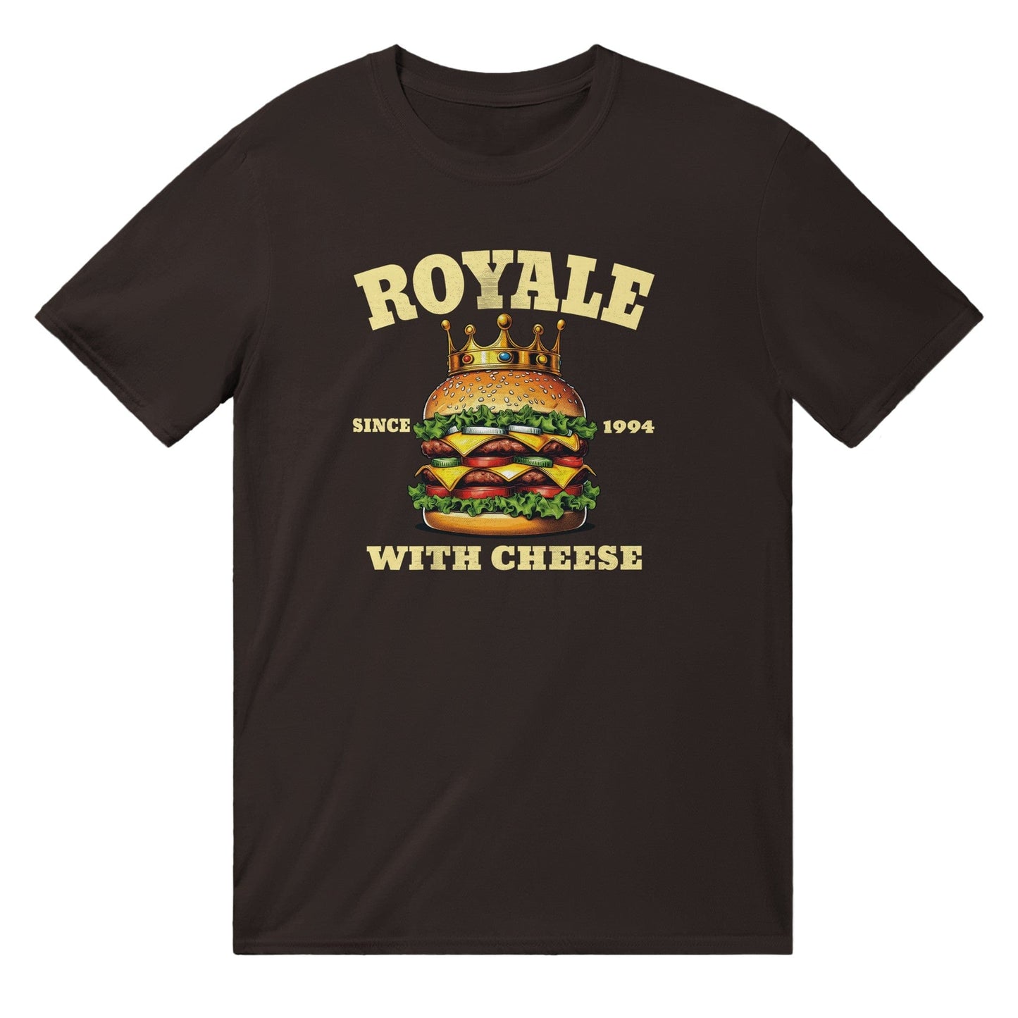 Royale With Cheese T-Shirt Australia Online Color Dark Chocolate / S