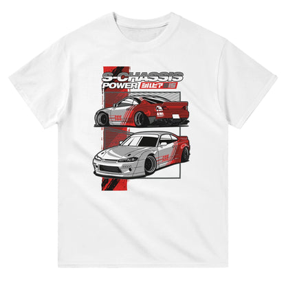 S-Chassis Power Silvia S15 T-shirt Australia Online Color White / S