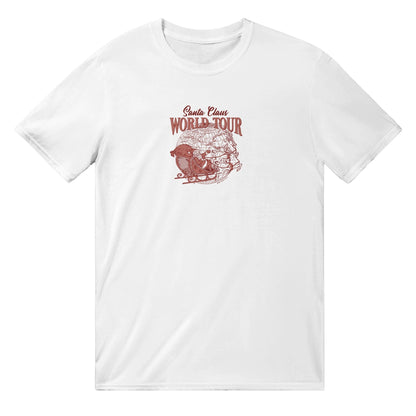 Santa Claus World Tour T-Shirt Australia Online Color White / S