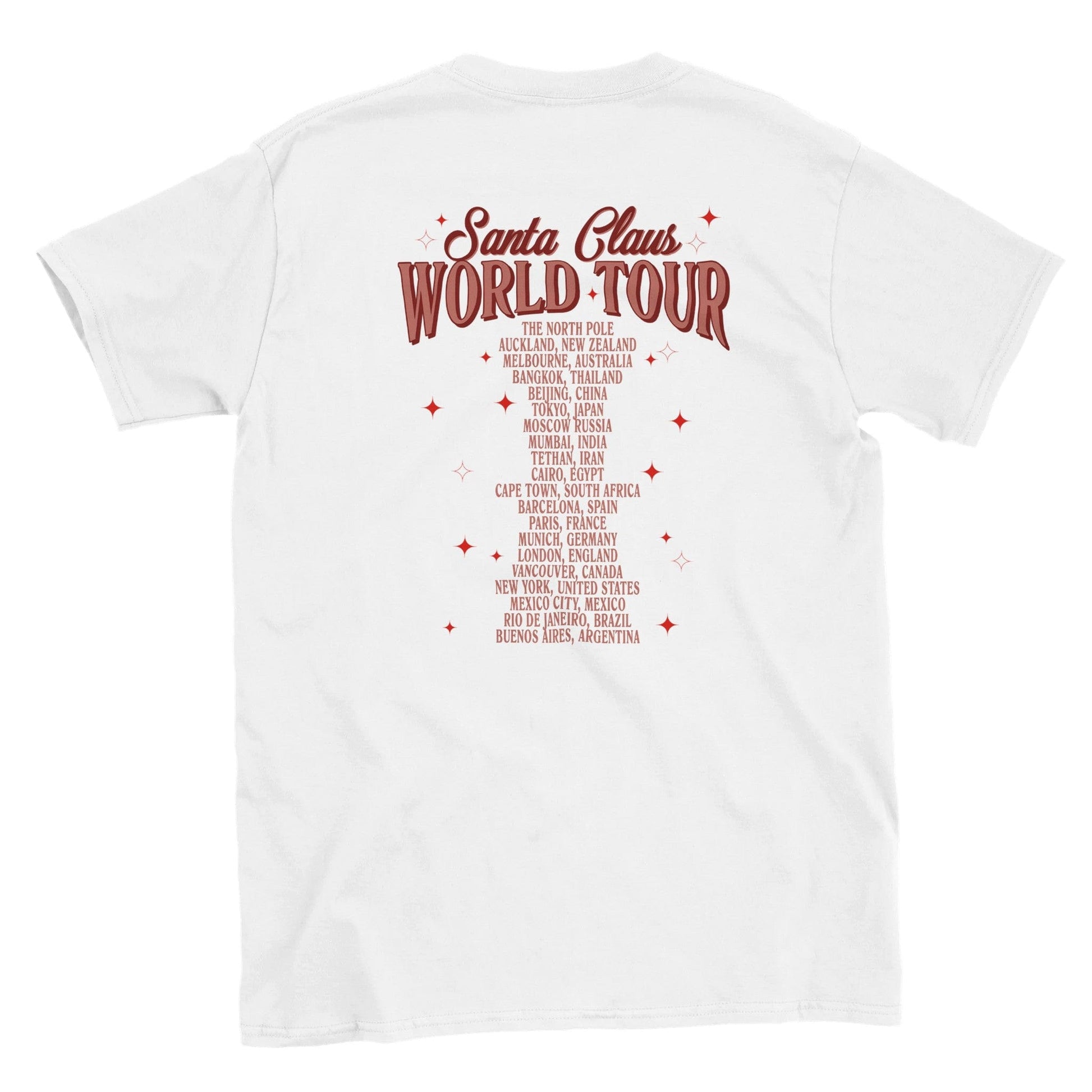 Santa Claus World Tour T-Shirt Australia Online Color