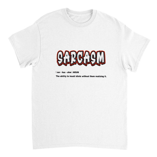 Sarcasm T-SHIRT Australia Online Color White / S