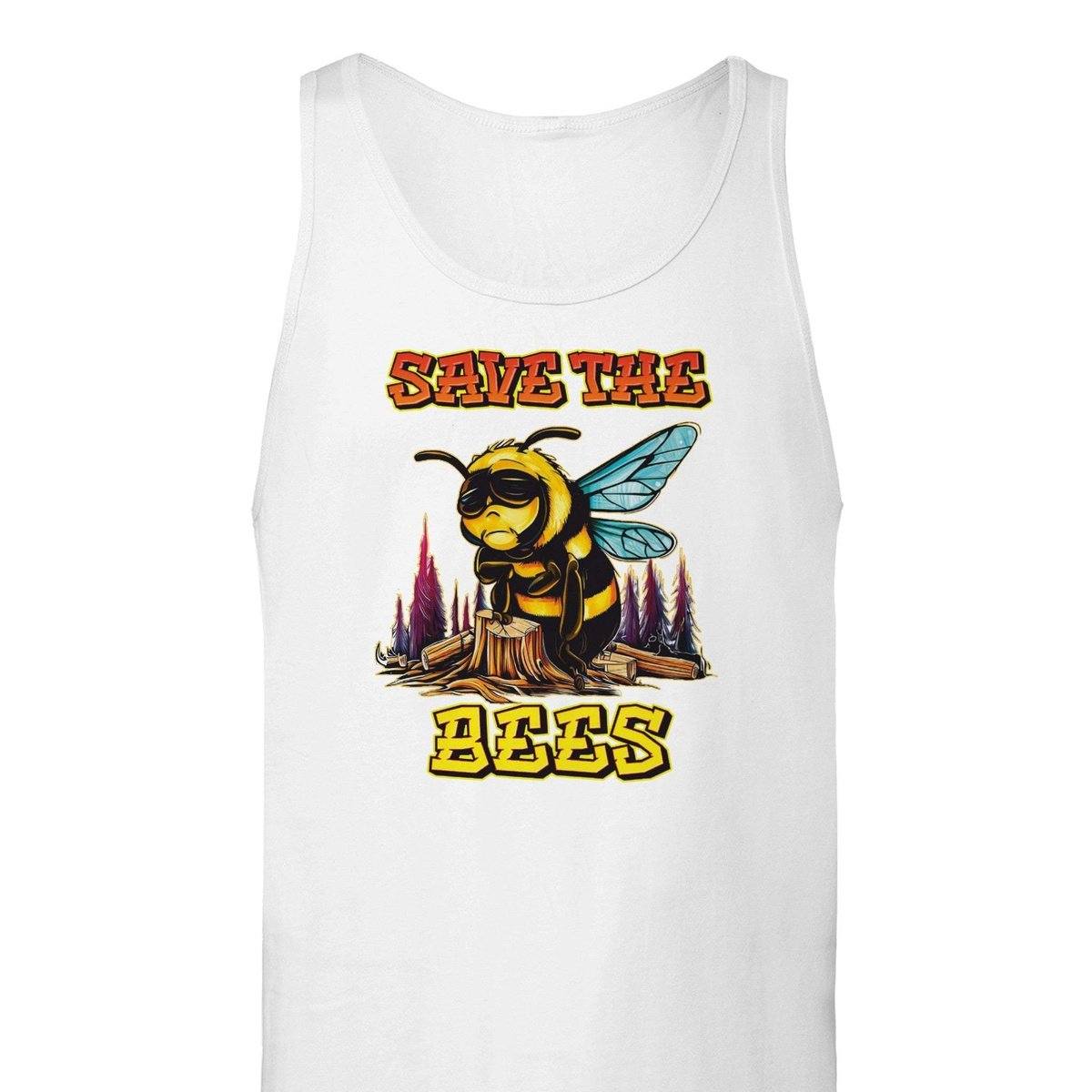 Save The Bees Tank Top - Crying Bee - Premium Unisex Tank Top Australia Online Color