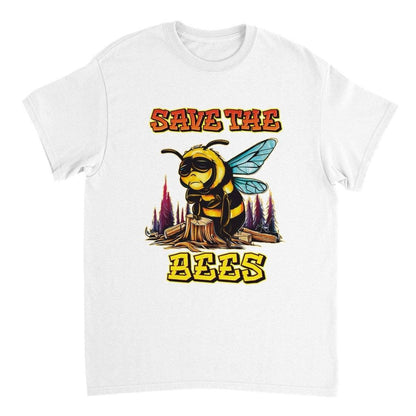 Save The Bees Tshirt - Crying Bee - Unisex Crewneck T-shirt Australia Online Color White / S