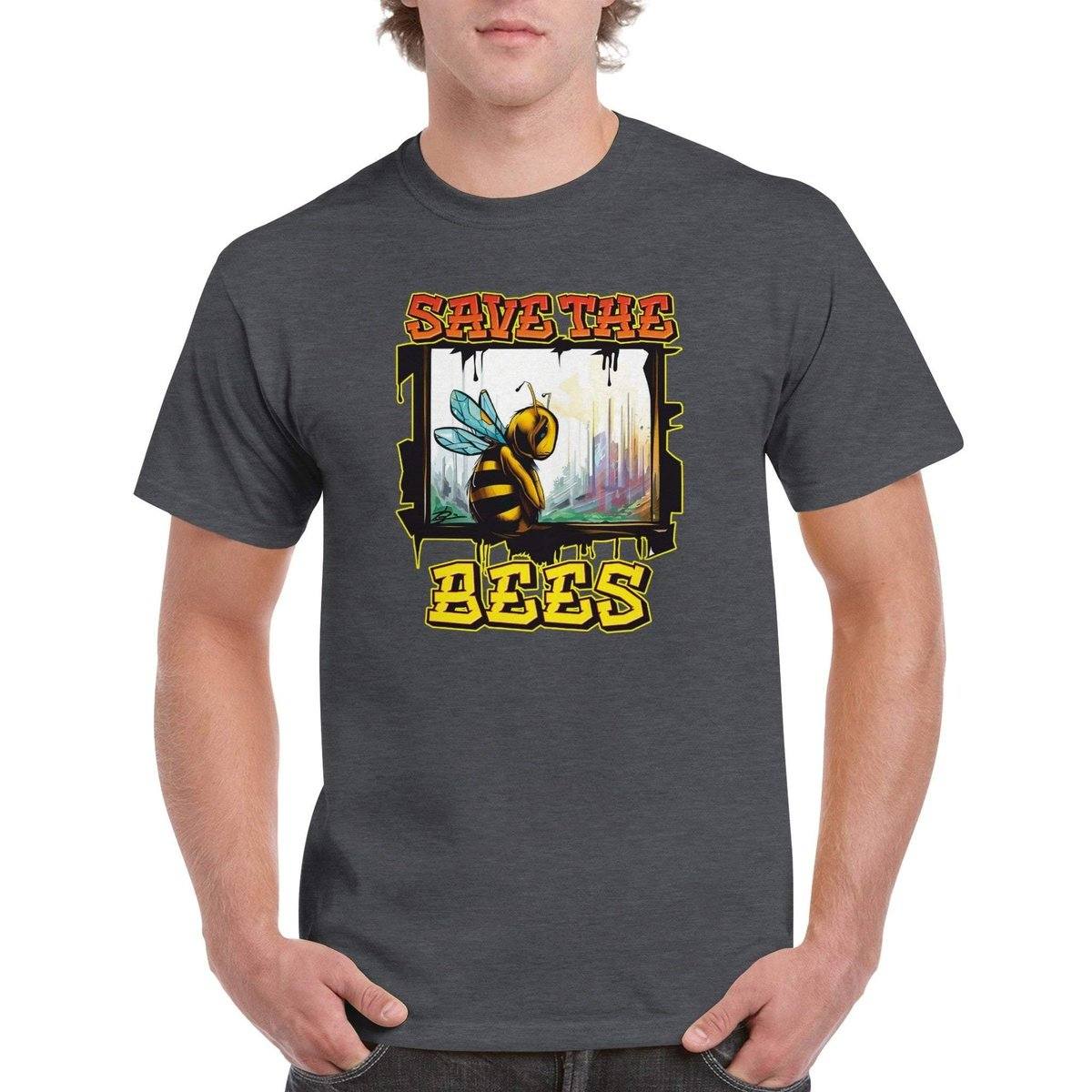 Save The Bees Tshirt - Crying Bee Window - Unisex Crewneck T-shirt Australia Online Color