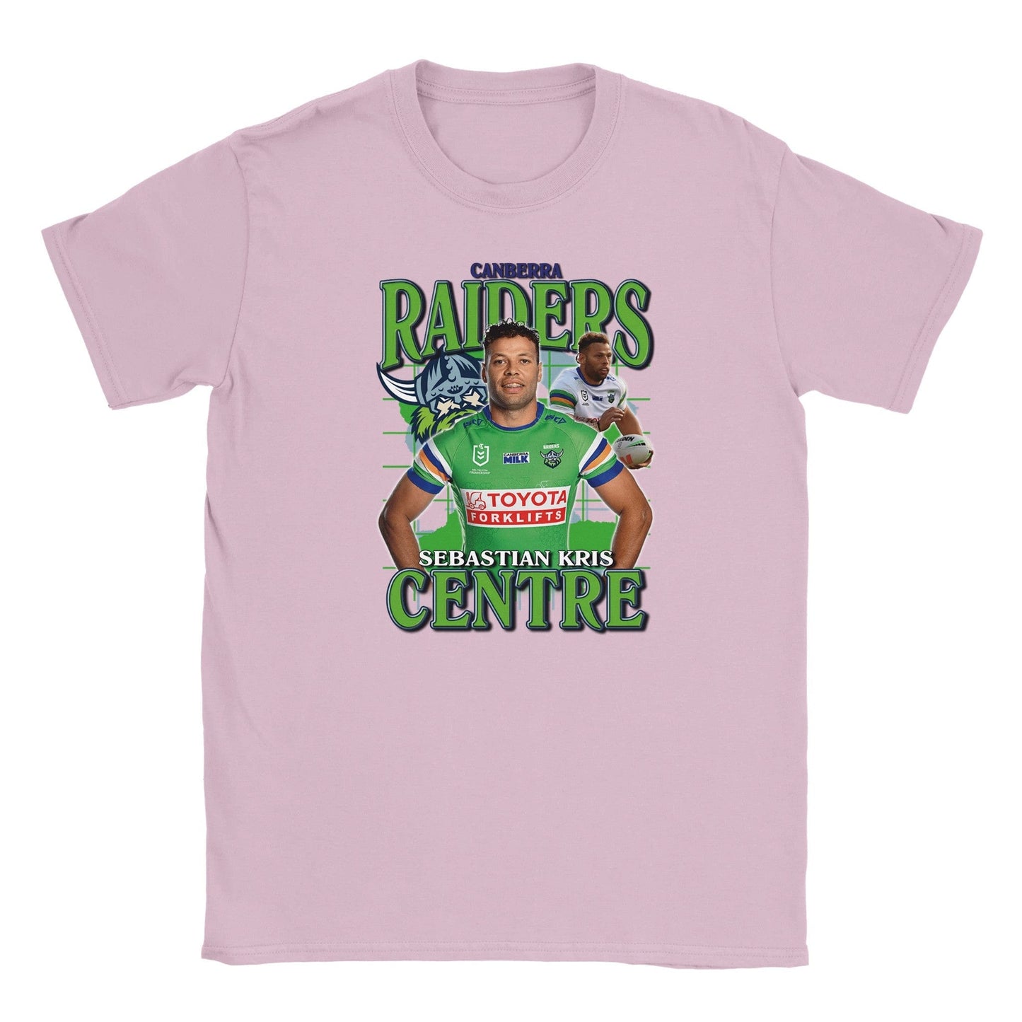 Sebastian Kris Canberra Raiders Kids T-shirt Australia Online Color Light Pink / S