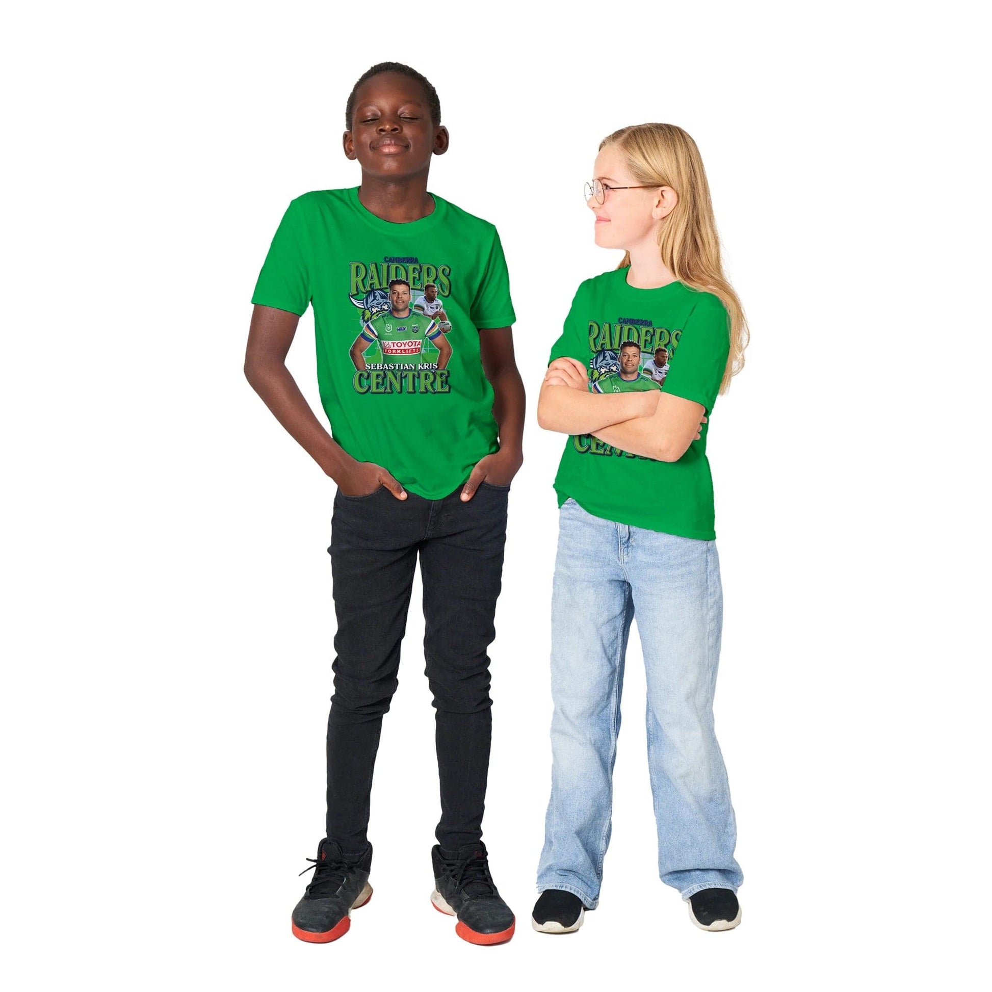 Sebastian Kris Canberra Raiders Kids T-shirt Australia Online Color