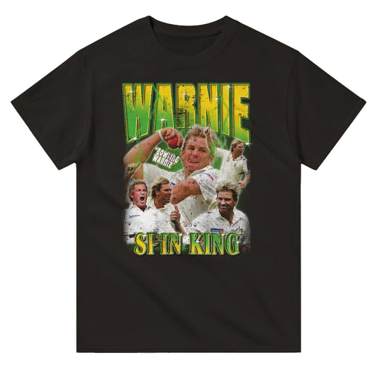 Shane Warne Spin King T-shirt Australia Online Color Black / S