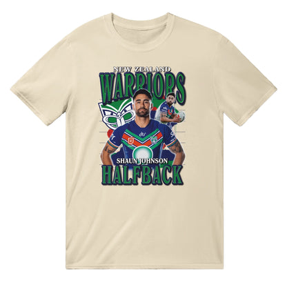 Shaun Johnson NZ Warriors T-shirt Australia Online Color Natural / S