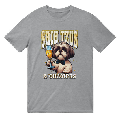 Shih Tzus And Champas T-Shirt Australia Online Color Sports Grey / S