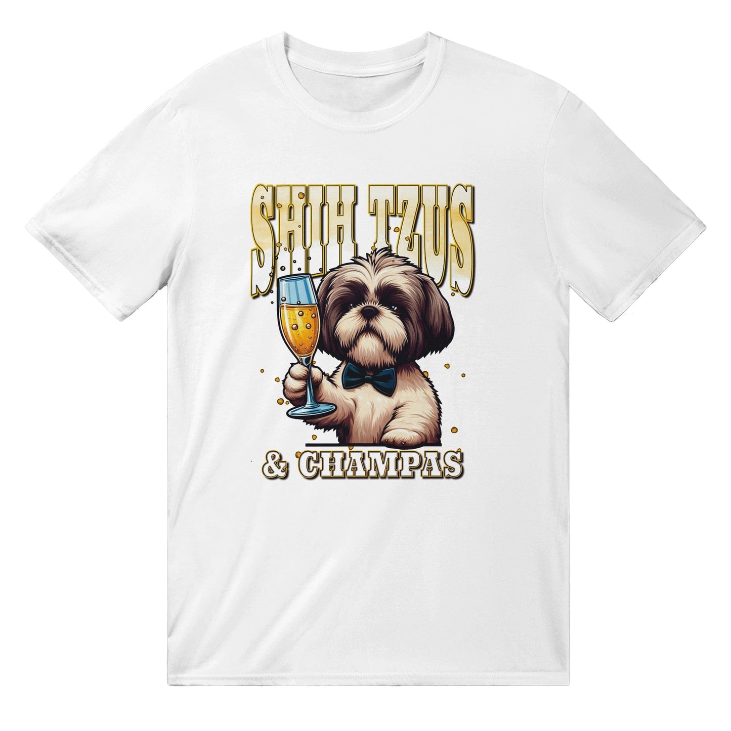 Shih Tzus And Champas T-Shirt Graphic Tee White / S BC Australia