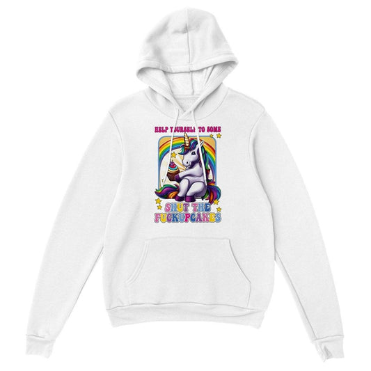Shut The Fuck Up Cakes Hoodie Australia Online Color White / S