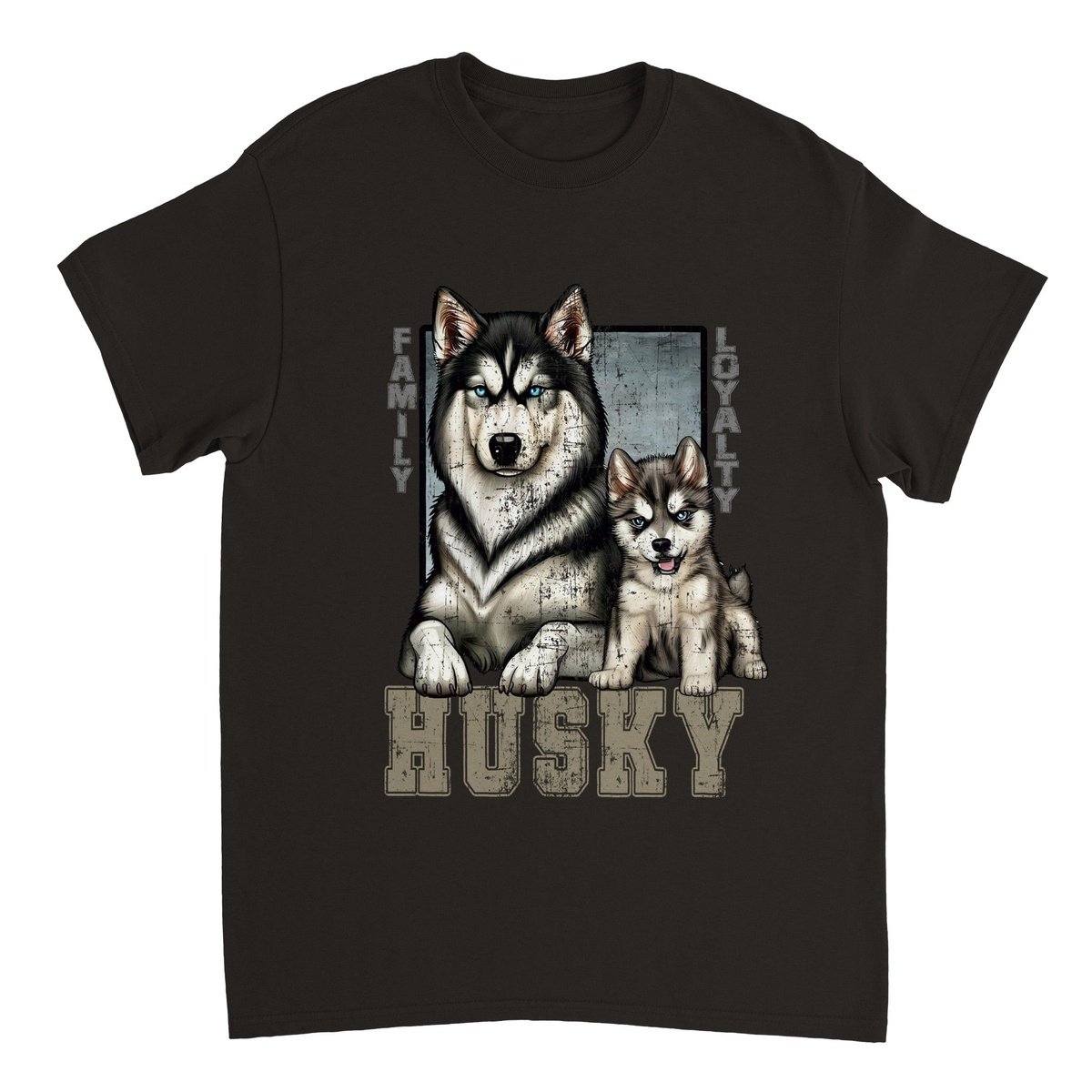 Siberian Husky T-SHIRT Australia Online Color Black / S