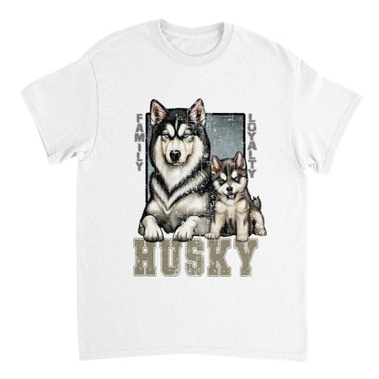 Siberian Husky T-SHIRT Australia Online Color White / S