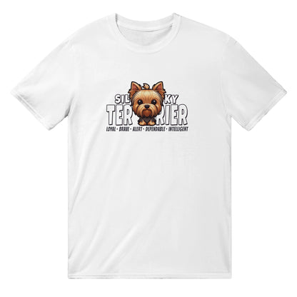Silky Terrier T-Shirt Graphic Tee White / S BC Australia