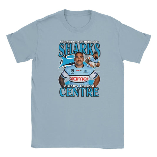 Siosifa Talakai Cronulla Sharks Kids T-shirt Australia Online Color Light Blue / S