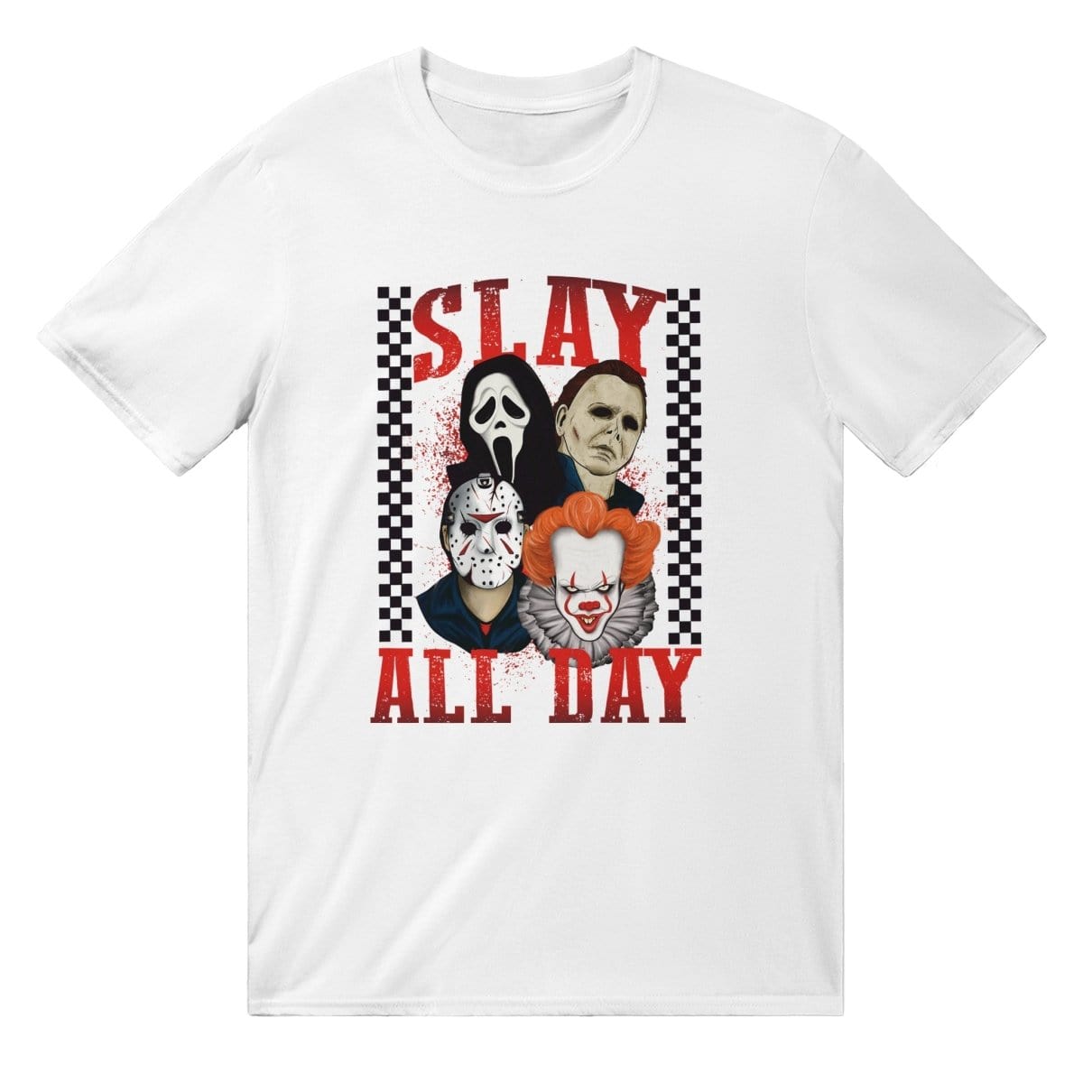Slay All Day Horror T-SHIRT Australia Online Color White / S
