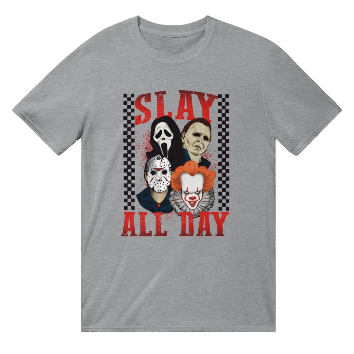 Slay All Day Horror T-SHIRT Australia Online Color Sports Grey / S