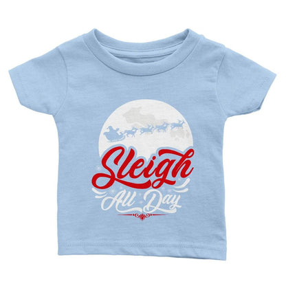 Sleigh All Day Baby T-Shirt Australia Online Color Baby Blue / 6m