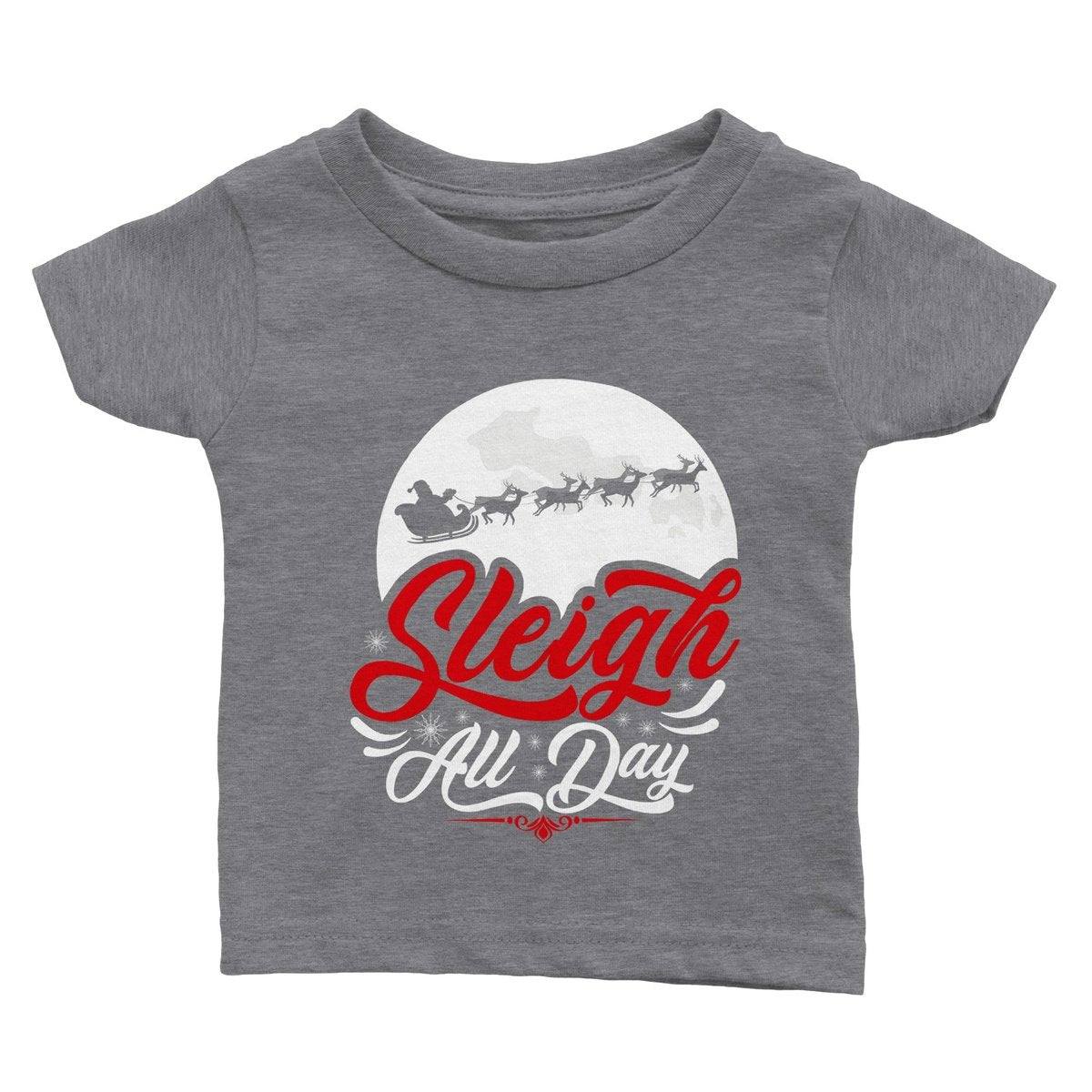 Sleigh All Day Baby T-Shirt Australia Online Color Heather Gray / 6m