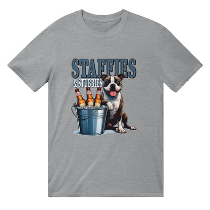 Staffies And Stubbies T-Shirt Australia Online Color Sports Grey / S