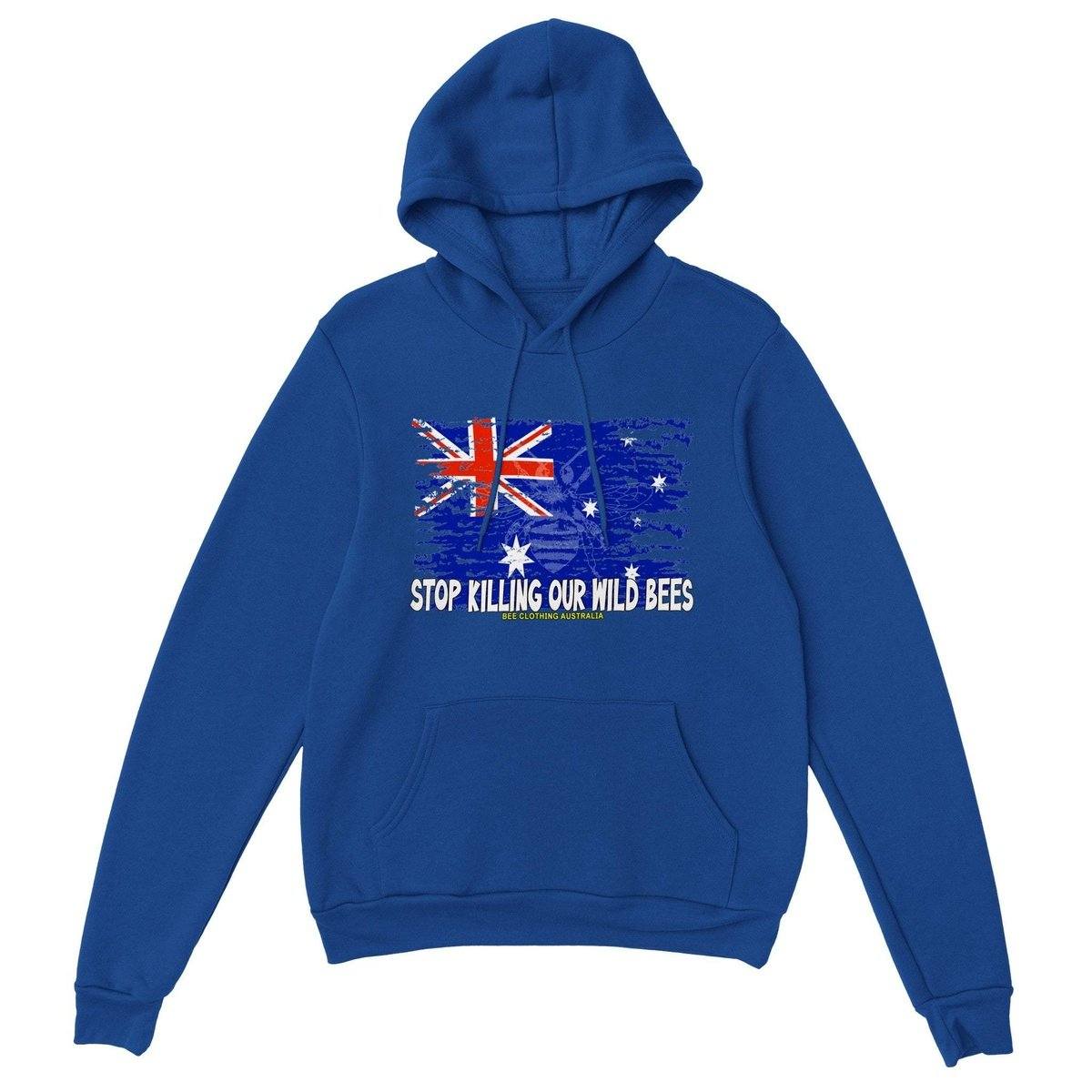 Stop Killing Our Wild Bees Womens Hoodie - Save The Bees Hoodie - Womens Pullover Hoodie Australia Online Color Royal / S