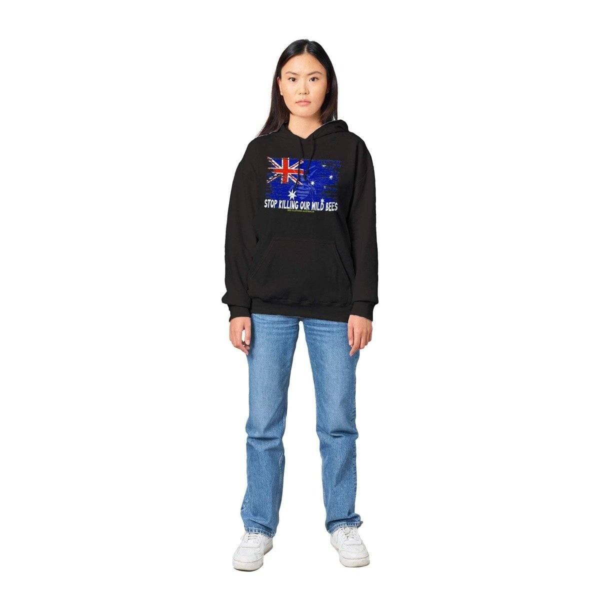Stop Killing Our Wild Bees Womens Hoodie - Save The Bees Hoodie - Womens Pullover Hoodie Australia Online Color