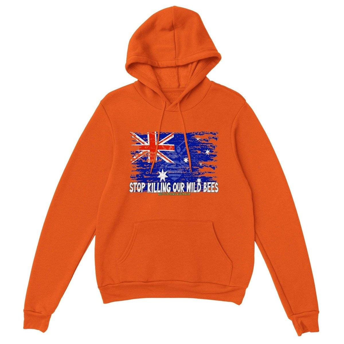 Stop Killing Our Wild Bees Womens Hoodie - Save The Bees Hoodie - Womens Pullover Hoodie Australia Online Color Orange / S