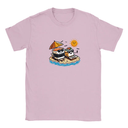 Summer Sushi Kids T-Shirt Graphic Tee Australia Online Light Pink / XS