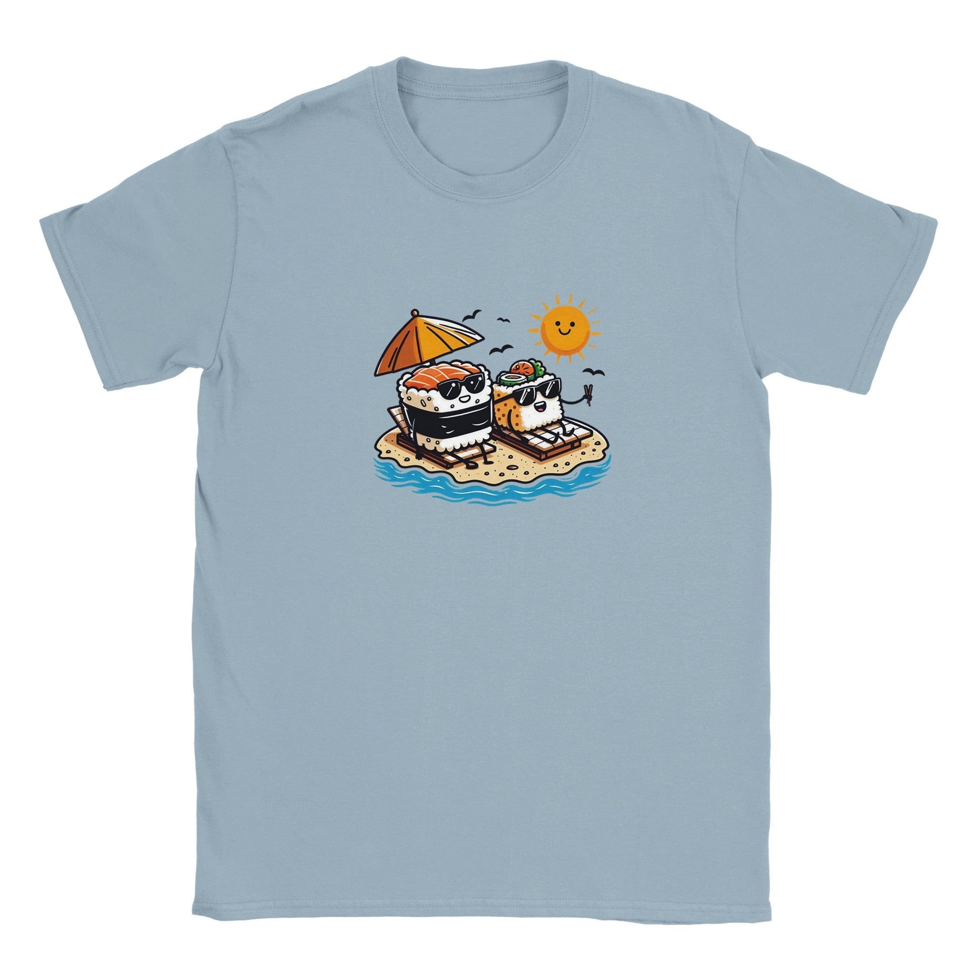 Summer Sushi Kids T-Shirt Graphic Tee Australia Online Light Blue / S