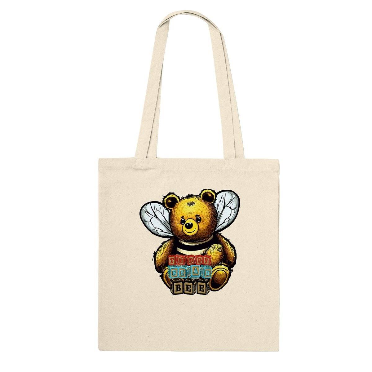 Teddy Bear Bee Tote Bag Australia Online Color Natural