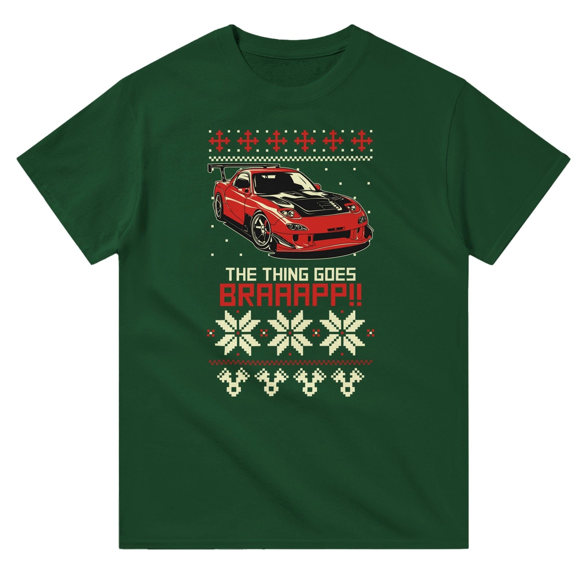 The Thing Goes Braaapp RX-7 Ugly T-shirt Australia Online Color Forest Green / S