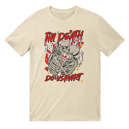 Till Death Do Us Part T-Shirt Graphic Tee Australia Online Natural / S