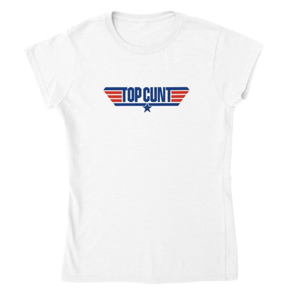 Top Cunt T-Shirt Australia Online Color White / Womens / S