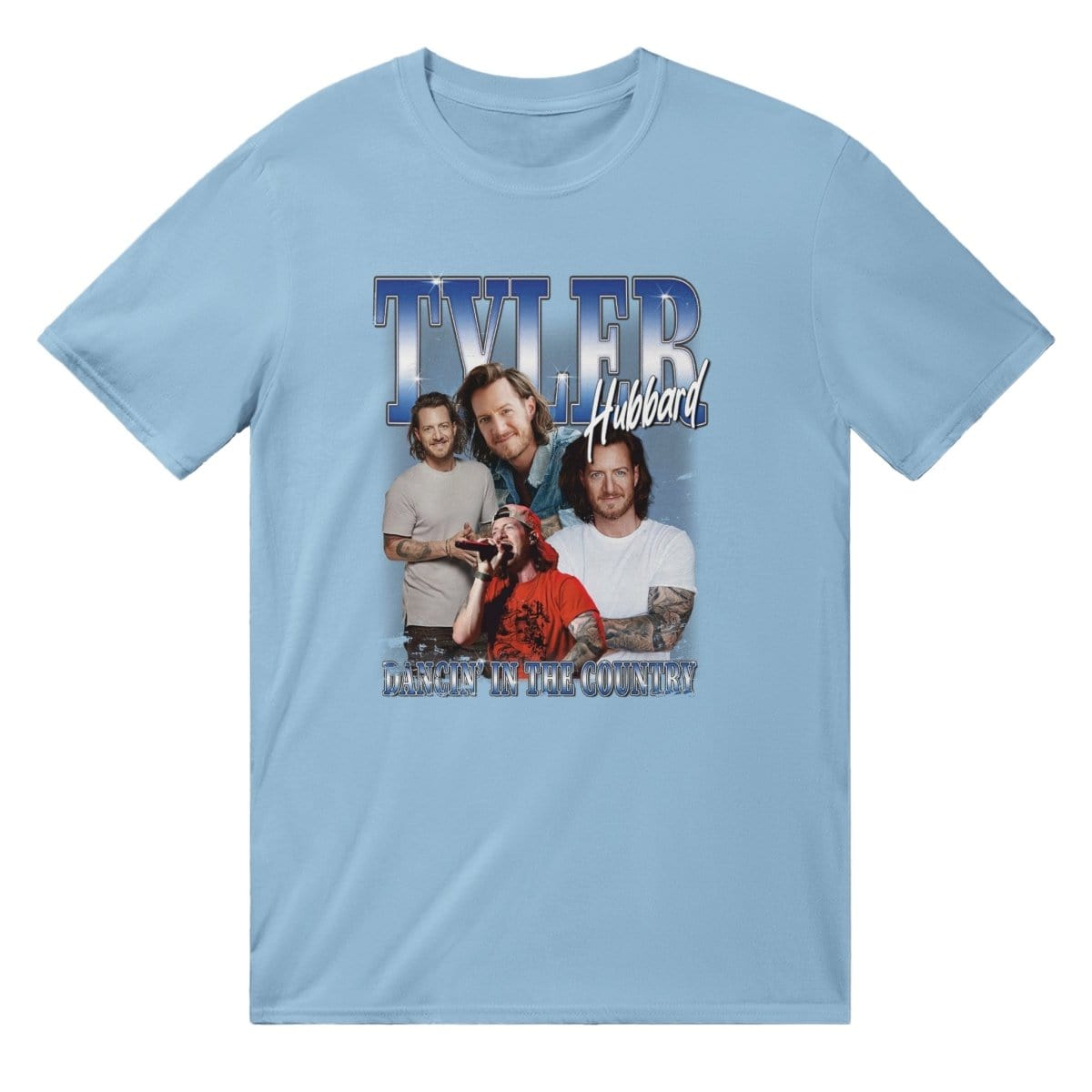 Tyler Hubbard Vintage T-Shirt Australia Online Color Light Blue / S
