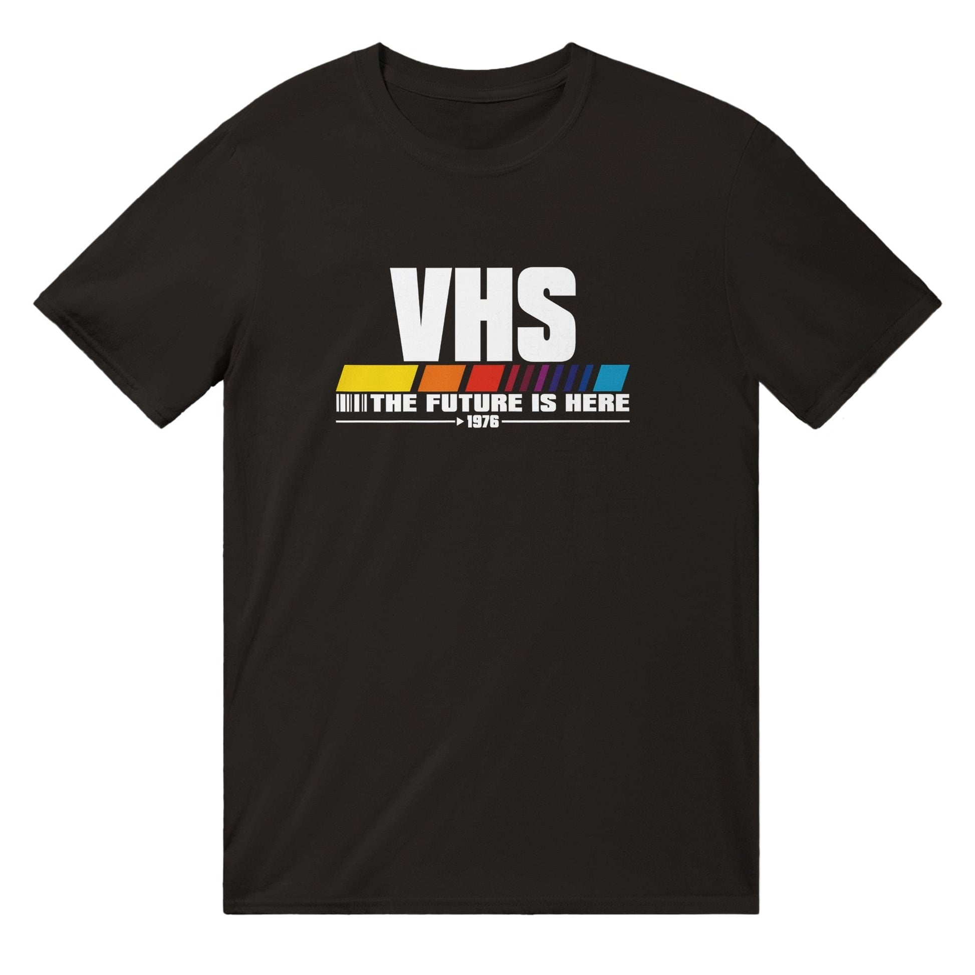 VHS - The Future Is Now T-Shirt Graphic Tee Australia Online Black / S