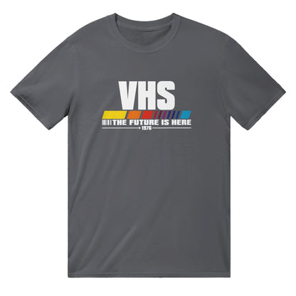 VHS - The Future Is Now T-Shirt Graphic Tee Australia Online Dark Grey / S